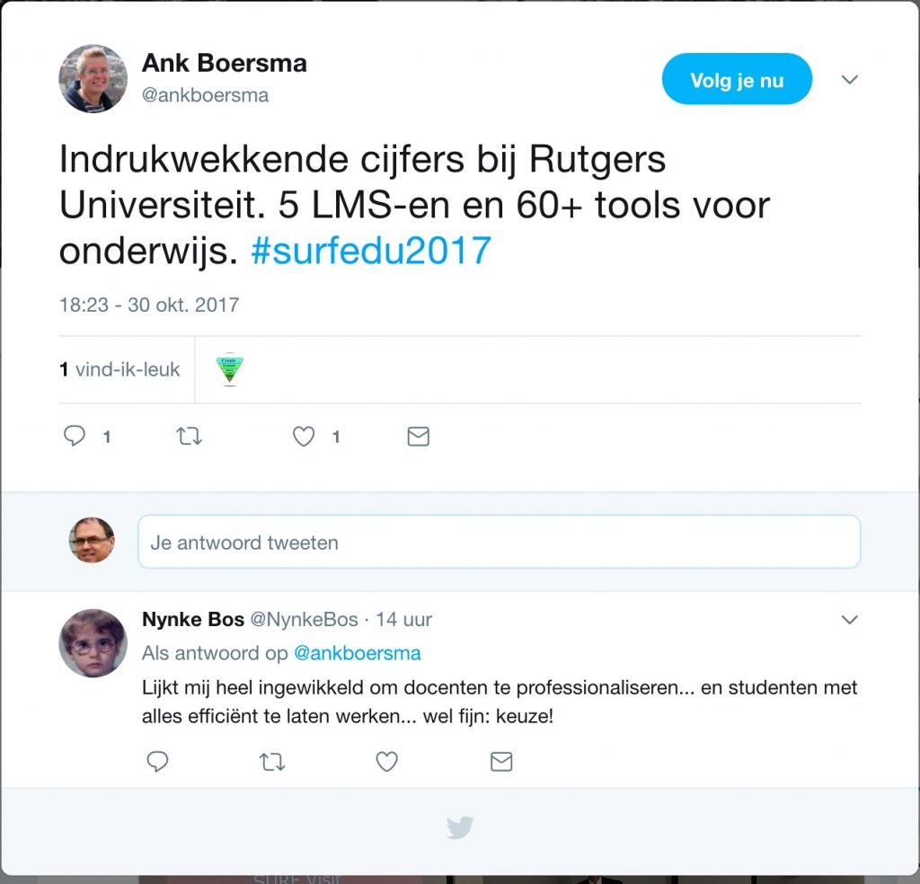 Tweet veel lms-en