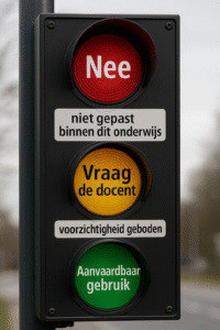 Stoplicht AI en onderwijs